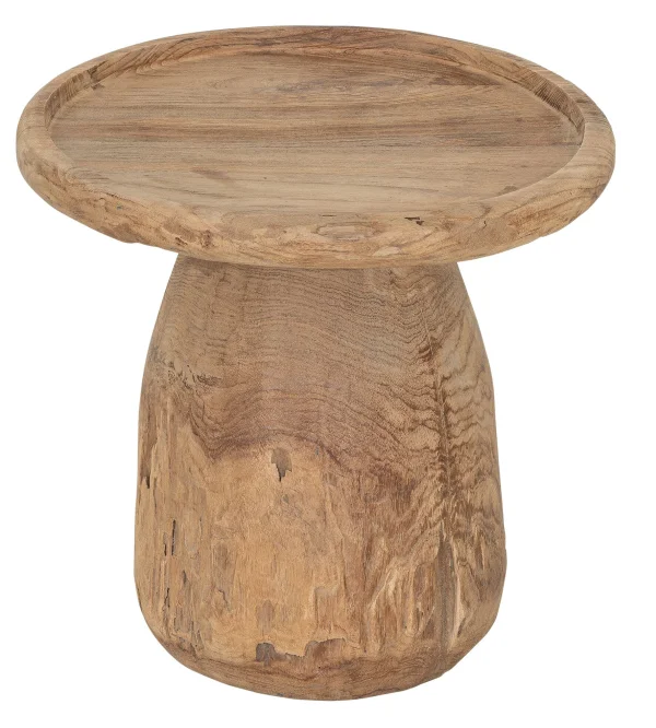 MUST Living Bijzettafel Tambora Teakhout, Ø50cm - Bruin - Rond