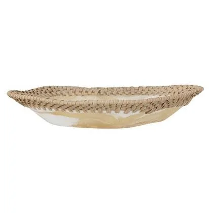 MUST Living Bowl Da Vinci ORGANIC,±7xØ44 cm, resin brown|white and...
