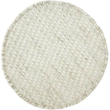 MUST Living Carpet Asuri round small,Ø150 cm, ivory, 80% wool 20% c...