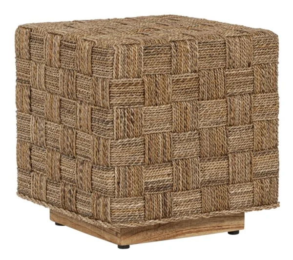 MUST Living-collectie Side table Chess Board 43x40x40 cm naturel abaca