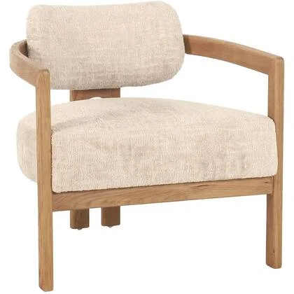 MUST Living Lounge chair Kelly natural,75x73x73 cm, luxor sand