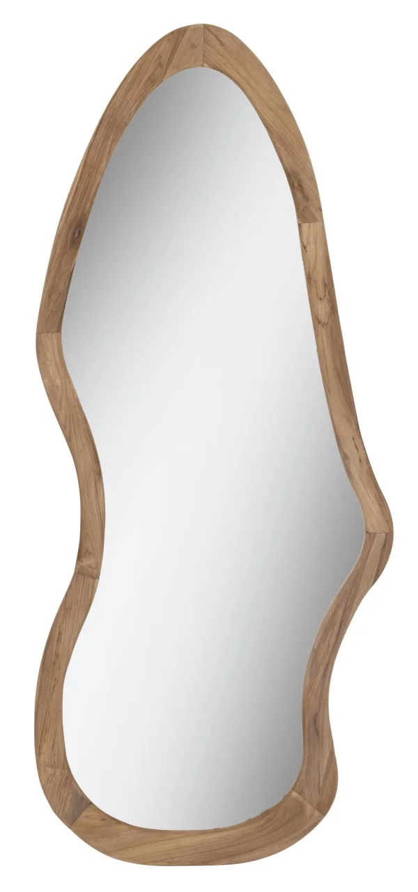 MUST Living Organische Spiegel Mateo Teakhout, 200 x 85cm - Bruin - Passpiegel