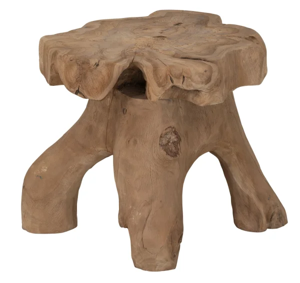 MUST Living Salontafel Billie Teakhout, 40 x 40cm - Naturel