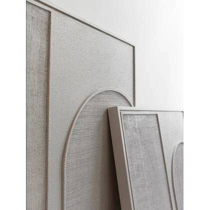 MUST Living Wall Panel Elyn Cream small,102x76x4 cm, cream jute