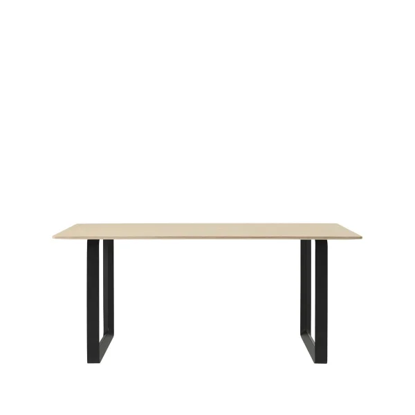 Muuto 70/70 eettafel 170x85 cm Oak veneer-Plywood-Black