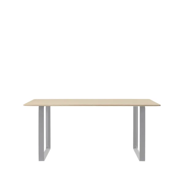 Muuto 70/70 eettafel 170x85 cm Oak veneer-Plywood-Grey