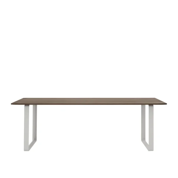 Muuto 70/70 Tafel - gerookte eik - lichtgrijs - L