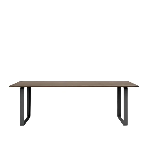 Muuto 70/70 Tafel - gerookte eik - zwart - L