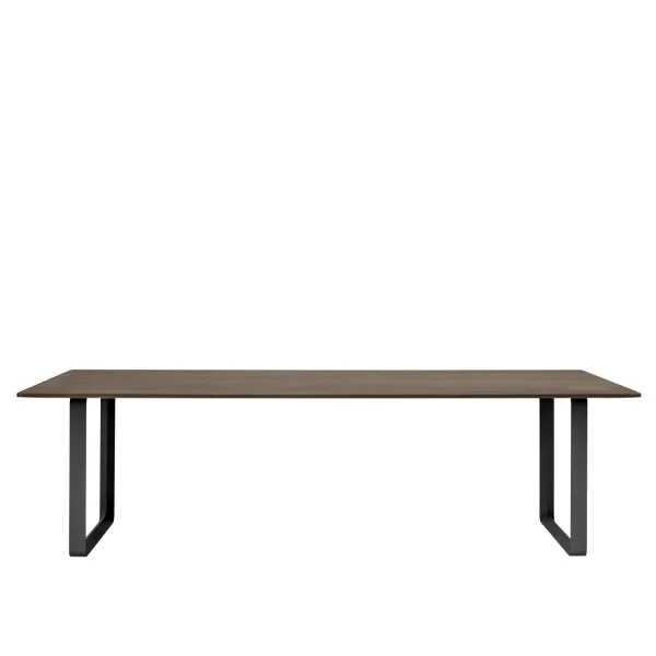 Muuto 70/70 Tafel - gerookte eik - zwart - XL