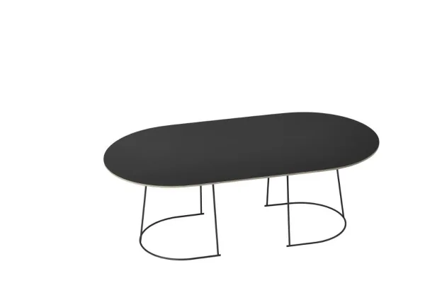 Muuto Airy Coffee Table - zwart - L