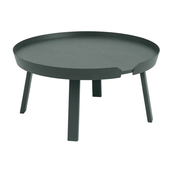 Muuto Around tafel groot Dark green