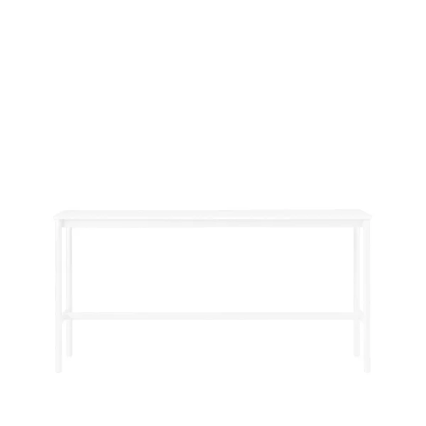 Muuto Base High bartafel white laminate, wit onderstel, abs rand, b50 l190 h95