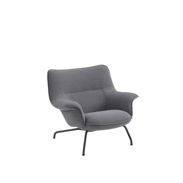 Muuto Doze Loungestoel Low Back Tube - grijs - Ocean 80