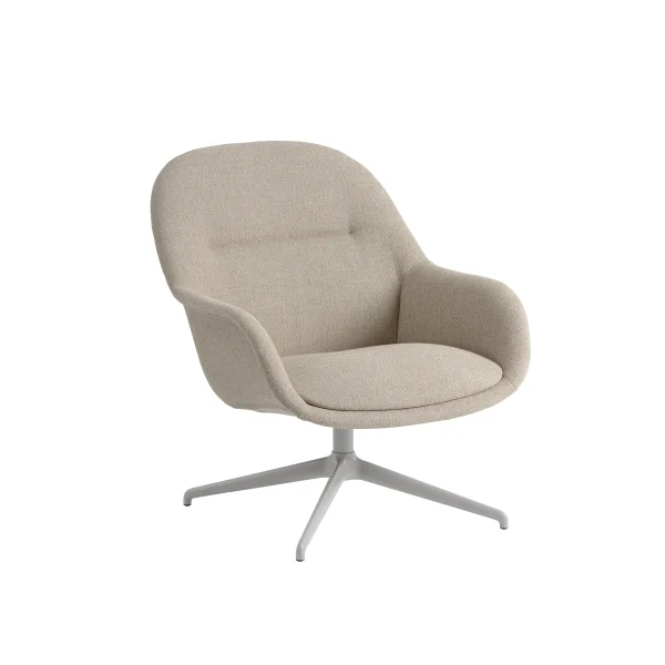 Muuto Draaibare fiber lounge fauteuil - ecriture 240/ grey