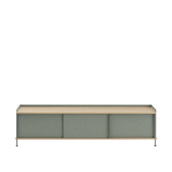 Muuto Enfold Sideboard - eiken/groen - 186 x 45 cm