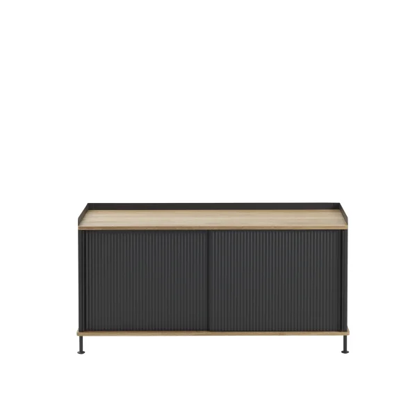 Muuto Enfold Sideboard - oak/anthracite - 124 x 45 cm