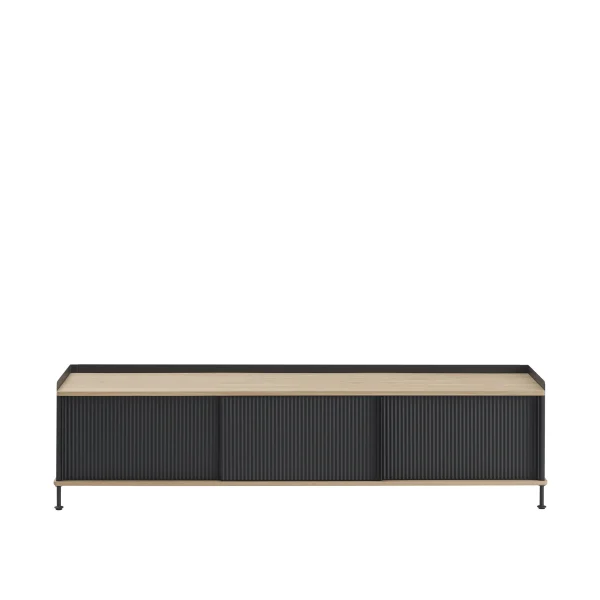 Muuto Enfold Sideboard - oak/anthracite - 186 x 45 cm