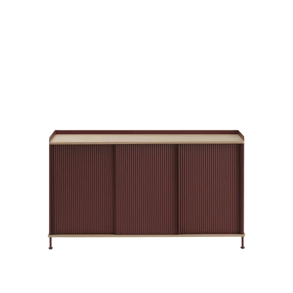 Muuto Enfold Sideboard - oak/deep red - 148 x 45 cm