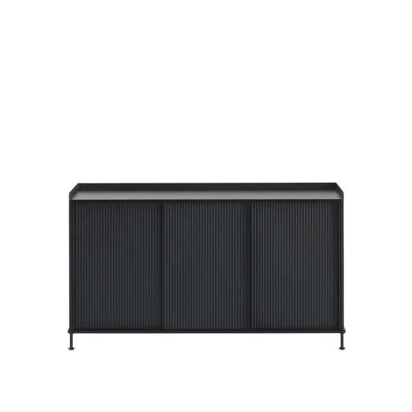 Muuto Enfold Sideboard - zwart/zwart - 148 x 45 cm