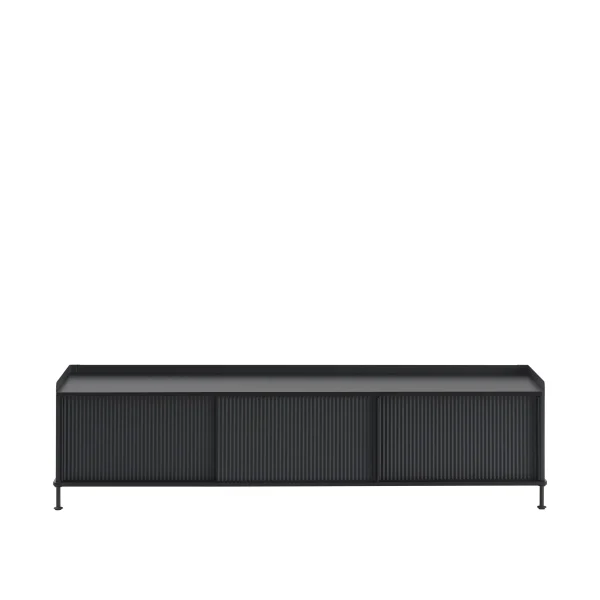 Muuto Enfold Sideboard - zwart/zwart - 186 x 45 cm