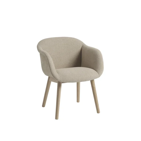 Muuto Fiber Soft Fauteuil Houten Frame