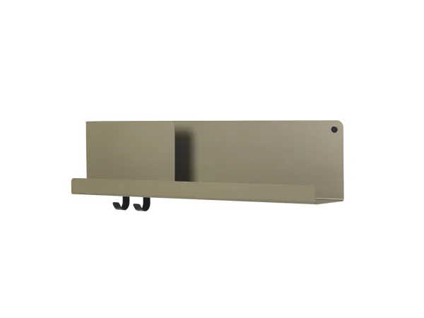Muuto Folded rek - 63 x 16,5 cm - olijf