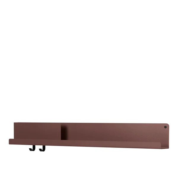 Muuto Folded rek - deep red - 96 x 13 cm