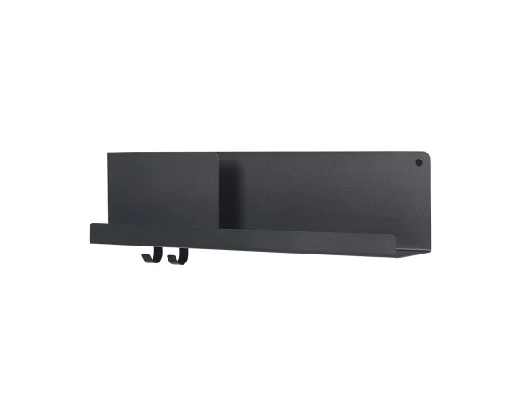 Muuto Folded rek - zwart - 63 x 16,5 cm