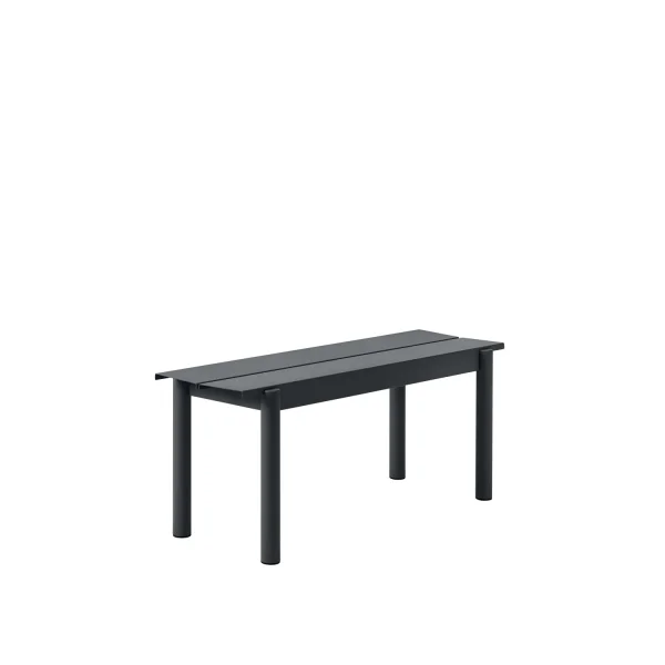 Muuto Linear Steel Bank - zwart - S