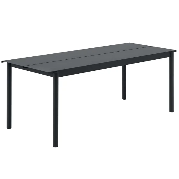 Muuto Linear steel table stalen tafel 200 cm Black