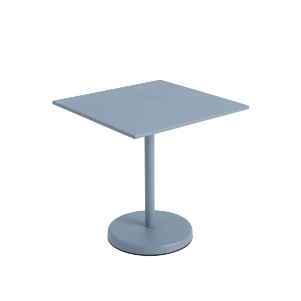 Muuto Linear Steel Tafel vierkant - pale blue - Hoogte 73 cm