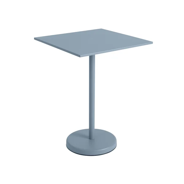 Muuto Linear Steel Tafel vierkant - pale blue - Hoogte 95 cm