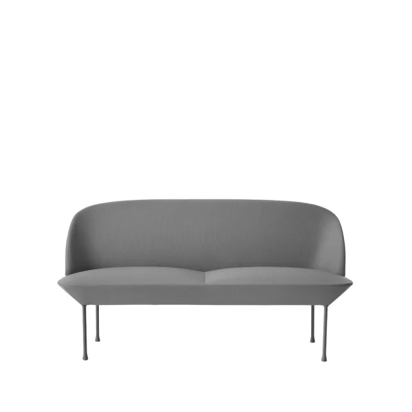 Muuto Oslo bank 2-zits Steelcut 160-Light grey