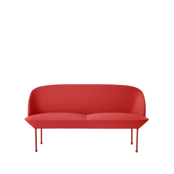 Muuto Oslo bank 2-zits Steelcut 660-Dark red