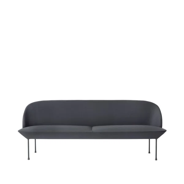 Muuto Oslo bank 3-zits Steelcut 180-Dark grey