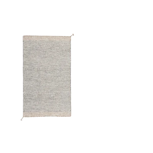 Muuto Ply tapijt Gerecycled - 85 x 140 cm - zwart/wit