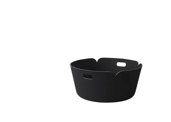 Muuto Restore bewaarmand rond - zwart