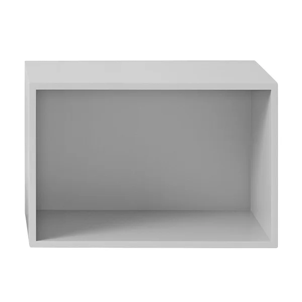 Muuto Stacked 2.0 kast met achterwand - groot lichtgrijs