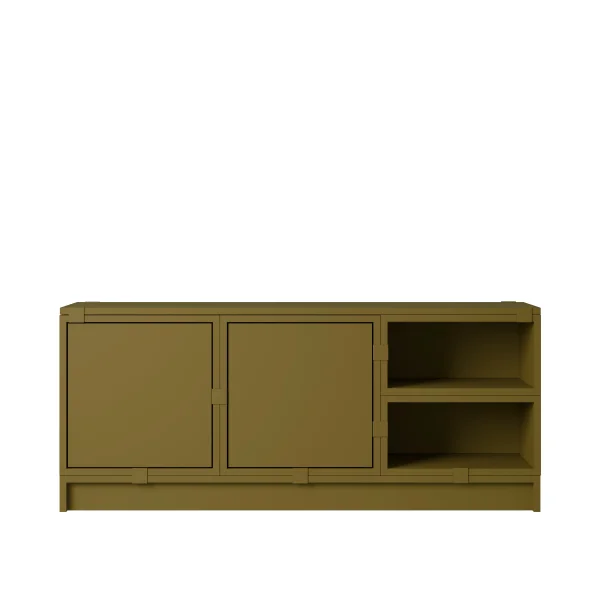 Muuto Stacked Storage Hallway Configuratie 2 - brown green