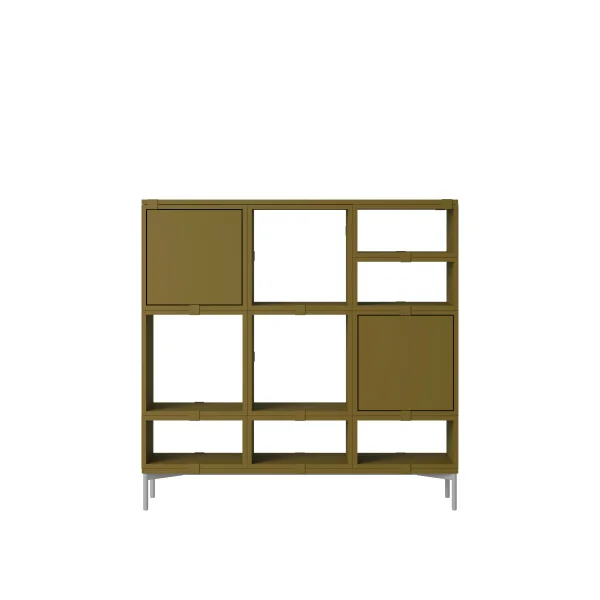 Muuto Stacked Storage Hallway Configuratie 3 - brown green