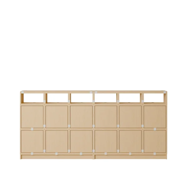 Muuto Stacked Storage Sideboard Configuratie 1 - eiken