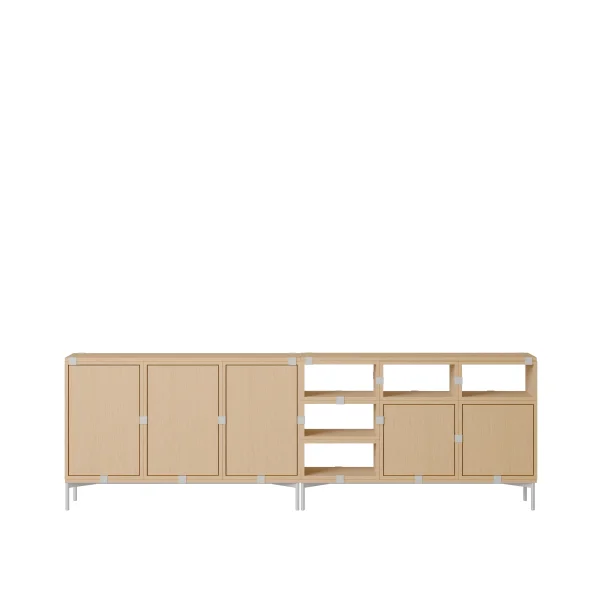 Muuto Stacked Storage Sideboard Configuratie 2 - eiken