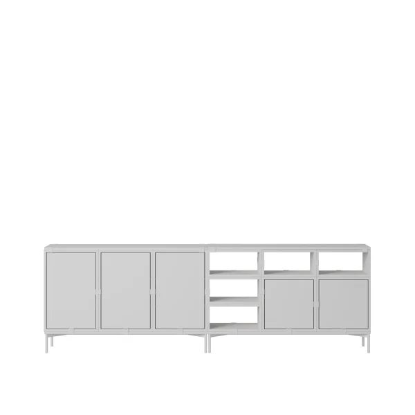 Muuto Stacked Storage Sideboard Configuratie 2 - grijs