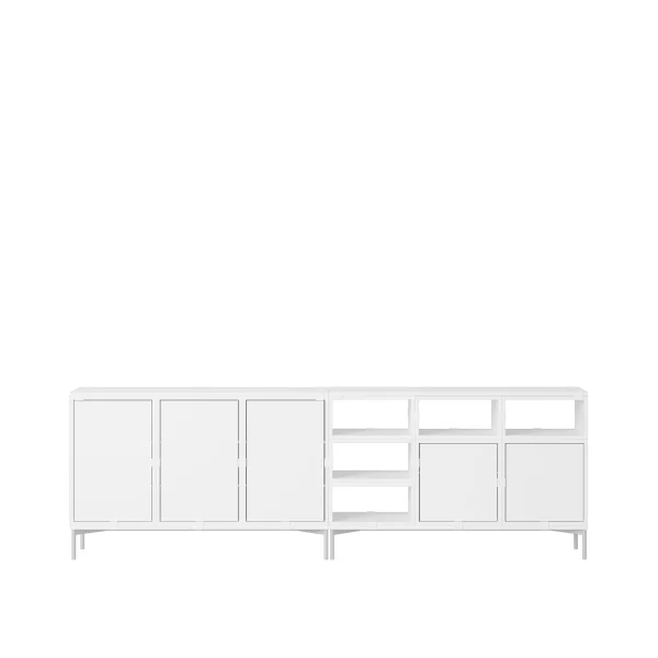 Muuto Stacked Storage Sideboard Configuratie 2 - wit