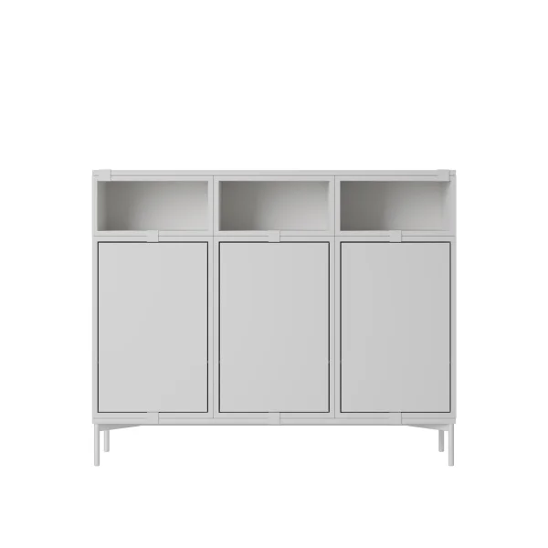 Muuto Stacked Storage Sideboard Configuratie 3 - grijs