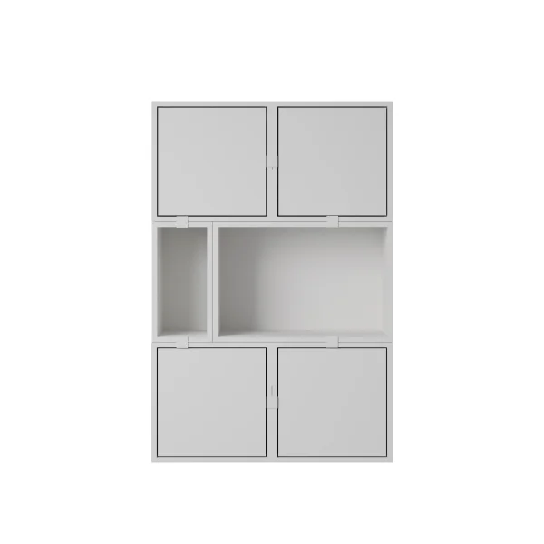 Muuto Stacked Storage Sideboard Configuratie 4 - grijs