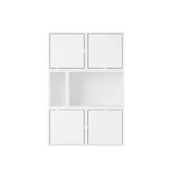 Muuto Stacked Storage Sideboard Configuratie 4 - wit