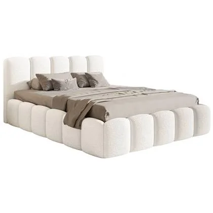 NADUVI Collection Bedframe Chloe II bouclé met opbergruimte 160 x 200