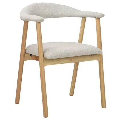 NADUVI Collection Eetkamerstoel Deven bouclé