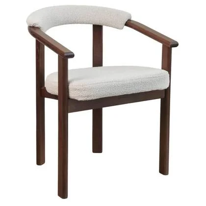 NADUVI Collection Eetkamerstoel Finlee bouclé